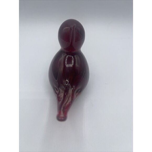 Gibson 1985 Red Glass Bird‎ Figurine - Picture 4 of 9